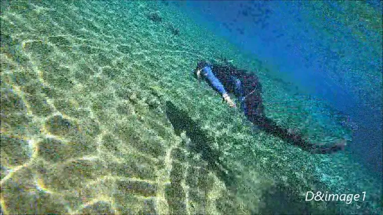 Open water: calm, clear water